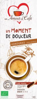 Café grain bio Un moment de douceur 100% Honduras 1kg 