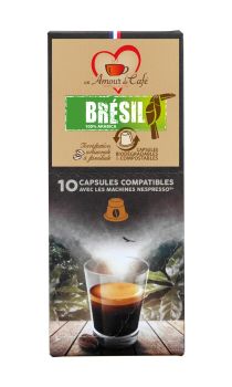 Dosettes pour Nespresso Brésil x10