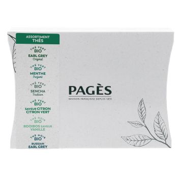Coffret thés bio PAGES