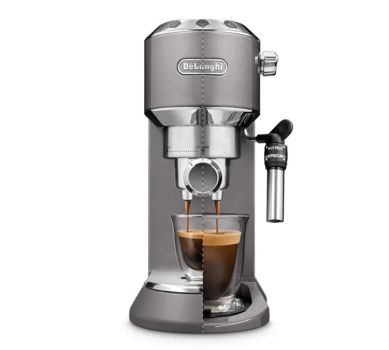 Machine à café DELONGHI Dedica Style - EC 695.W + 1 Kg de café