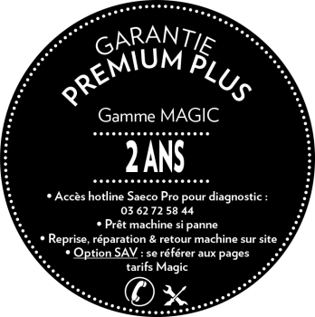 Garantie Premium Plus - gamme Magic SAECO