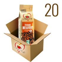Carton de 20 cafés grains Mexique