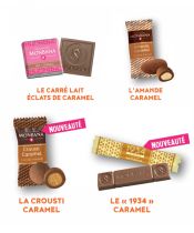 détail des chocolats Monbana édition caramel
