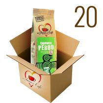 Carton de 20 cafés grains Pérou