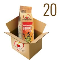 Carton de 20 cafés grains Gourmet