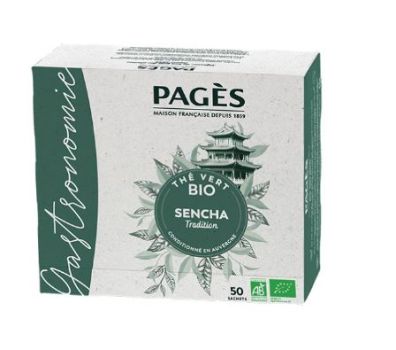 Thé bio vert Sencha x50 - Pagès