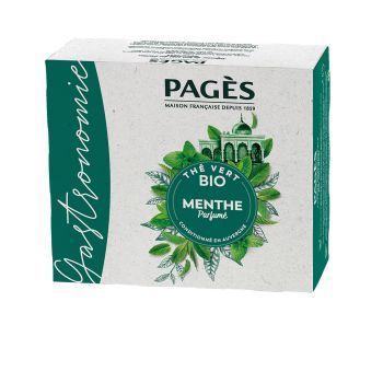 Thé vert Menthe biologique Pagès 50 sachets