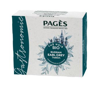 Thé bio noir earl grey x50 - Pagès