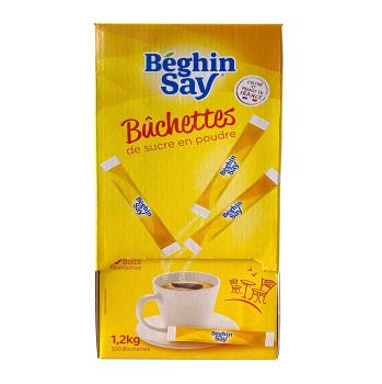 Bûchettes de sucre blanc Béghin-Say - 300 buchettes - 1,2 kg