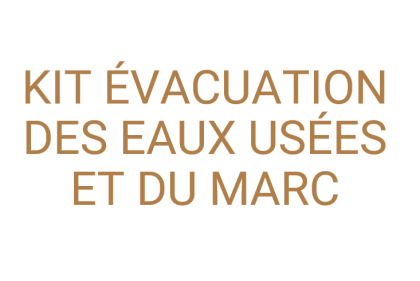 Kit évacuation des eaux usées et du marc - Necta 