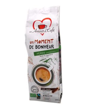 Café moulu bio Max Havelaar - Un moment de bonheur - Pérou 250g