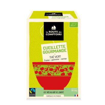 Thé vert BIO CUEILLETTE GOURMANDE x20 - La Route des Comptoirs