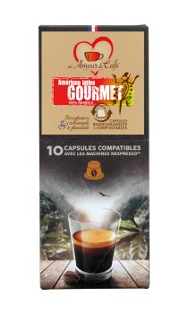 Dosettes pour Nespresso Gourmet x10