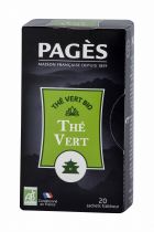 Thé Pagès bio vert nature x20