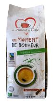 Caf&eacute; grain bio Max Havelaar - Un moment de bonheur - P&eacute;rou 1kg