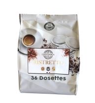 Caf&eacute; Ristretto en dosettes compatibles Senseo x36 