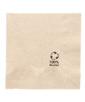 Serviettes de table &eacute;cologiques en ouate recycl&eacute;e | 33x33 cm