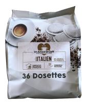 Caf&eacute; Italien dosettes compatibles Senseo x36