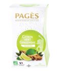 Infusion bio Pagès citron vert et gingembre x20