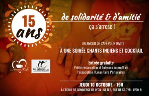 10 octobre 2019 : Soirée au profit de l'association humanitaire Partenaires