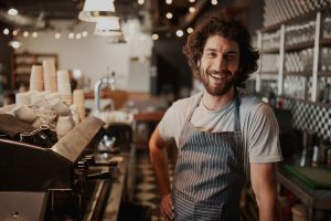 Café coulant d'une machine à expresso