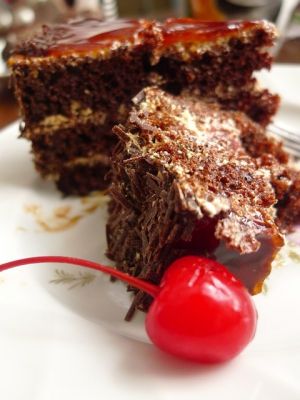 Gâteaux au café et aux cerises