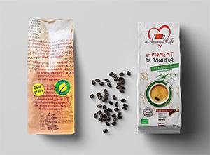 paquets de café 100% arabica pure origine