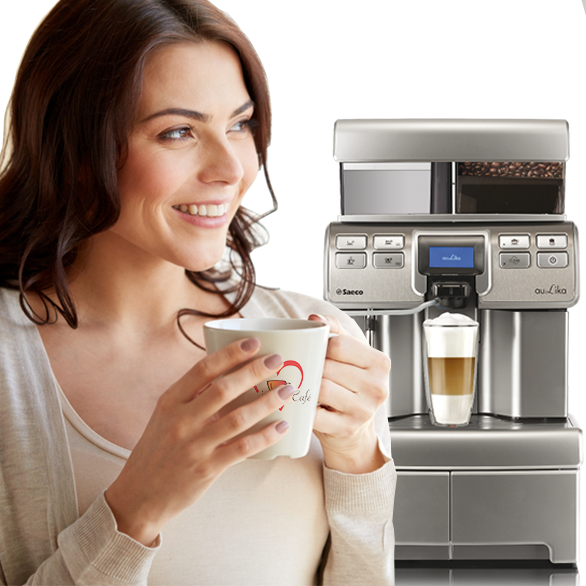 fille machine à café